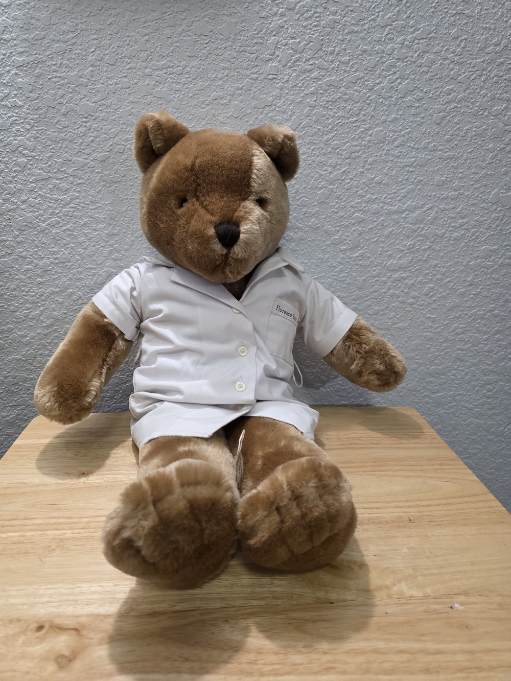 Aldon Heart Florence Bear R.N. Vintage 23in Brown Nurse Plush